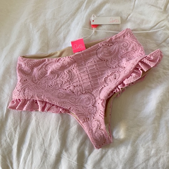 Lolli Swim BFF cotton candy bikini bottom NWT - Picture 5 of 11